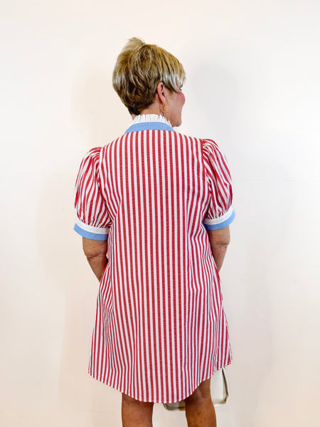 Festive Striped Dress