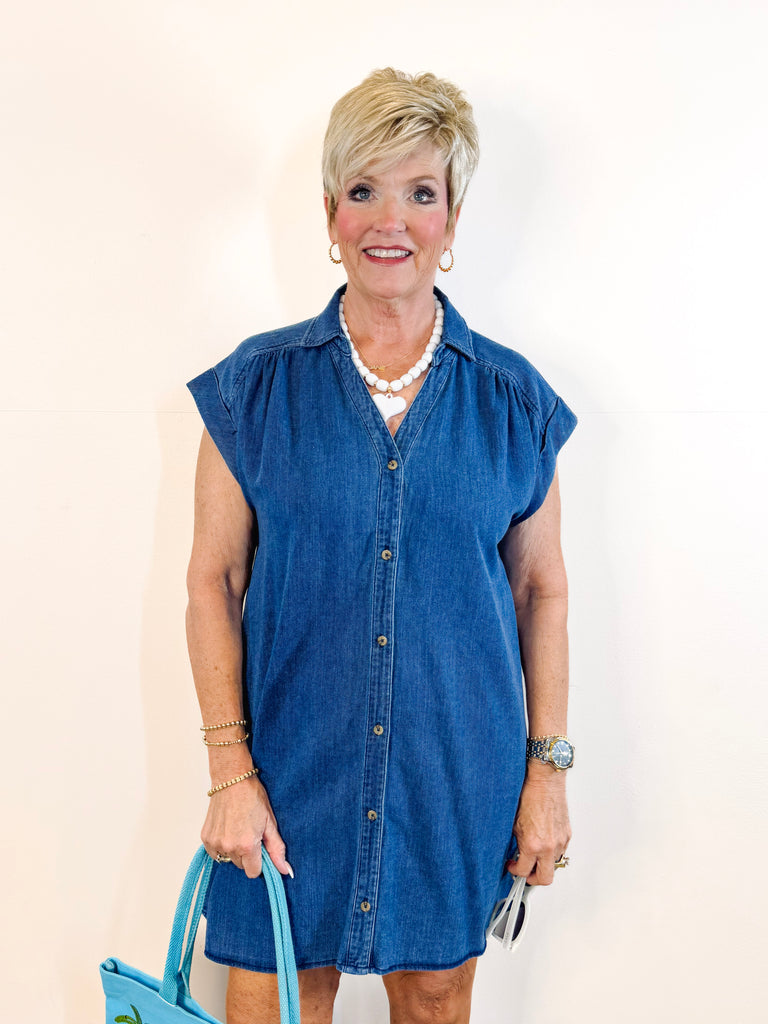 Shellbound Twill Dress