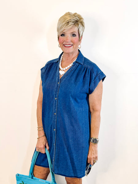 Shellbound Twill Dress