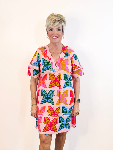 Butterflies Shift Dress