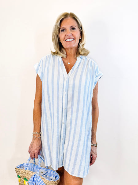 Shellbound Striped Dress