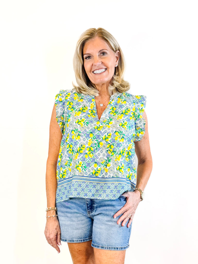 Puja Lemon Capri Top