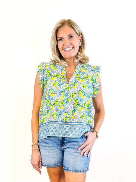 Puja Lemon Capri Top