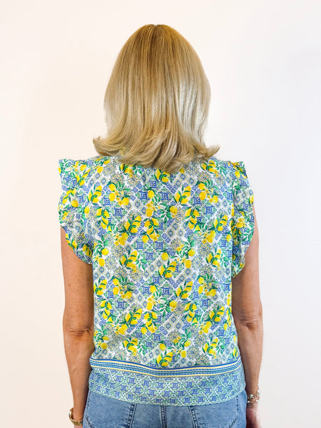 Puja Lemon Capri Top