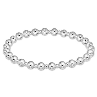 Classic Grateful Pattern 5mm Bead Bracelet - Sterling
