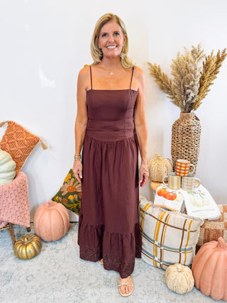 Embroidered Maxi Dress