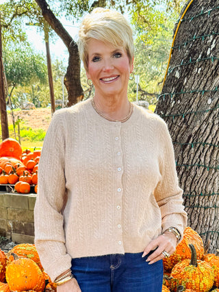 Medina Pointelle Cardigan