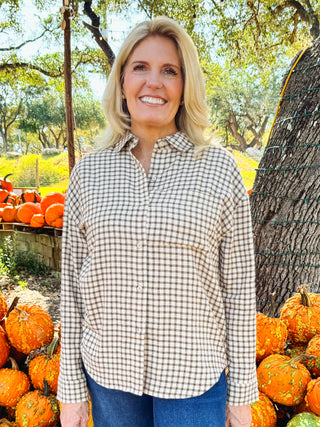 River Plaid Button Up