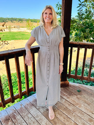 Sanna Gingham Maxi Dress