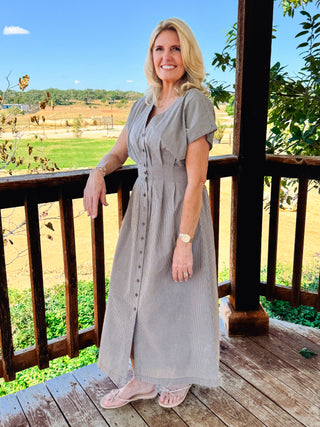 Sanna Gingham Maxi Dress