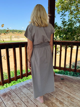Sanna Gingham Maxi Dress