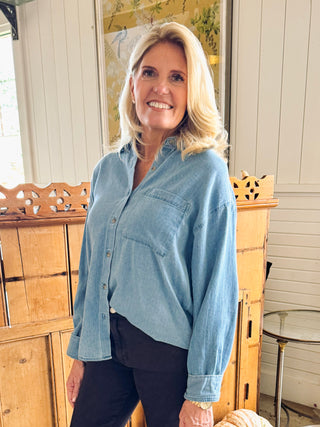 The Perfect Twill Button Up