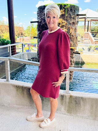 Margo Quilted Sweater Dress