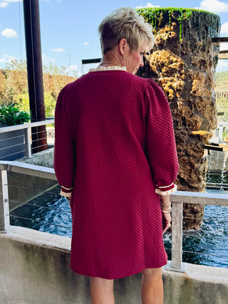 Margo Quilted Sweater Dress