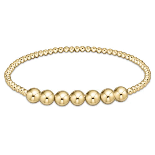 Classic Gold Beaded Bliss 3MM Bead Bracelet 6MM