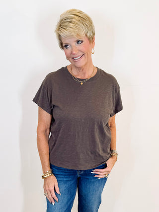 Modern Slub Tee - Cocoa Bean