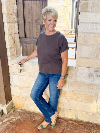 Modern Slub Tee - Cocoa Bean