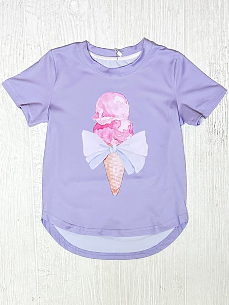 Lavender Ice Cream Athletic Tee Shirt
