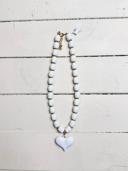 Single Heart Necklace (in Assorted Colors)