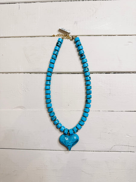 Single Heart Necklace (in Assorted Colors)
