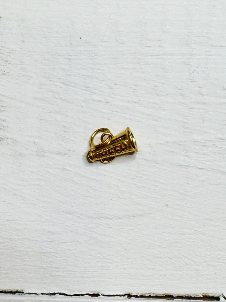 Gold Cheer Charm