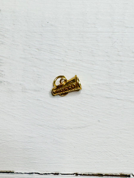 Gold Cheer Charm