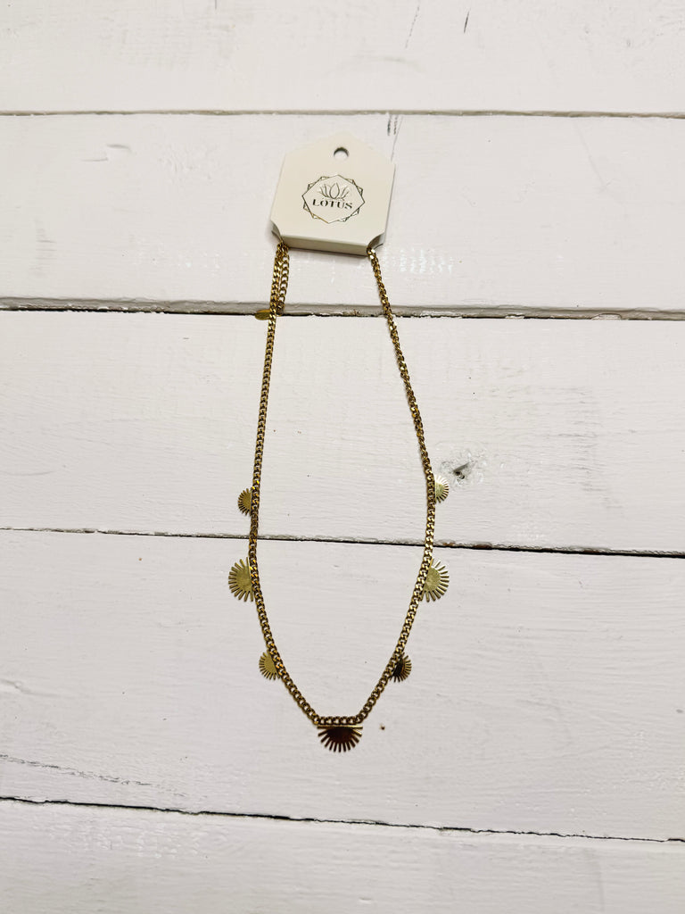Gold Waterproof Necklace - Nala