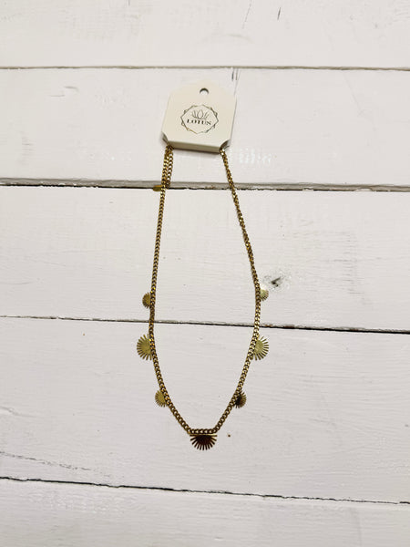 Gold Waterproof Necklace - Nala