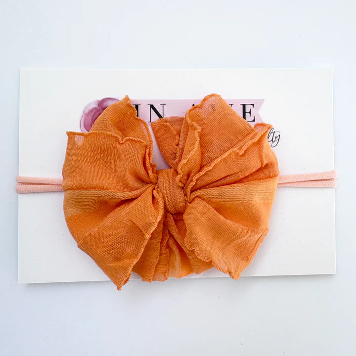 Dreamsicle Skinny Mini Ruffled Headband