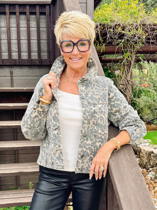 Bailey Button Leopard Jacket