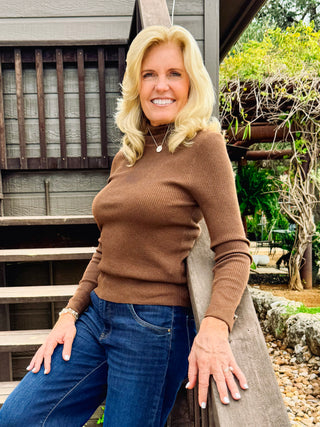 Monica Ribbed Turtleneck