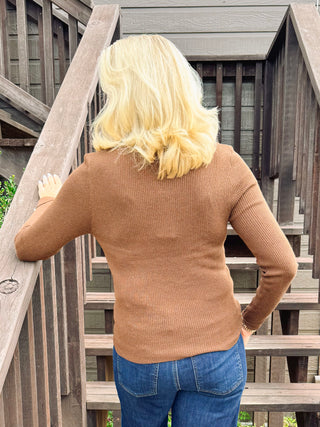 Monica Ribbed Turtleneck