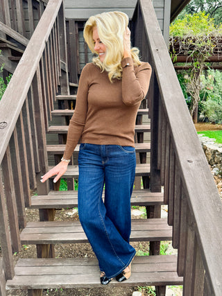 Monica Ribbed Turtleneck