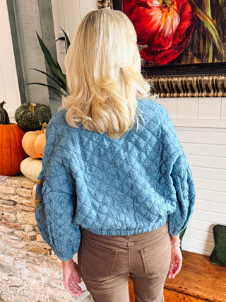 Embroidered Quilted Jacket