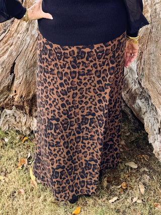 Leopard Maxi Skirt