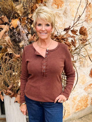 Edie Long Sleeve Tee - Cappuccino