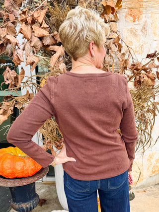 Edie Long Sleeve Tee - Cappuccino