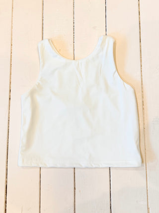 White Razorback Tank Top
