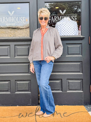 Rosie Gingham Top