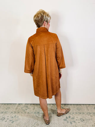 Suede Swing Dress