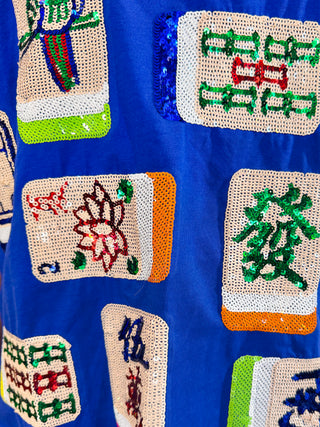 Royal Blue Mahjong Tile Tee