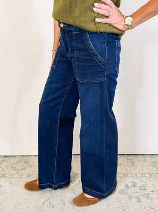 Jodi High Rise Straight Leg - Blossoming