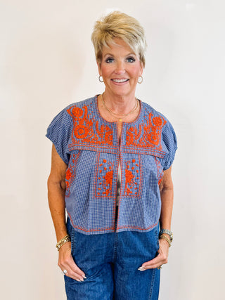 Bolero - Blue Plaid