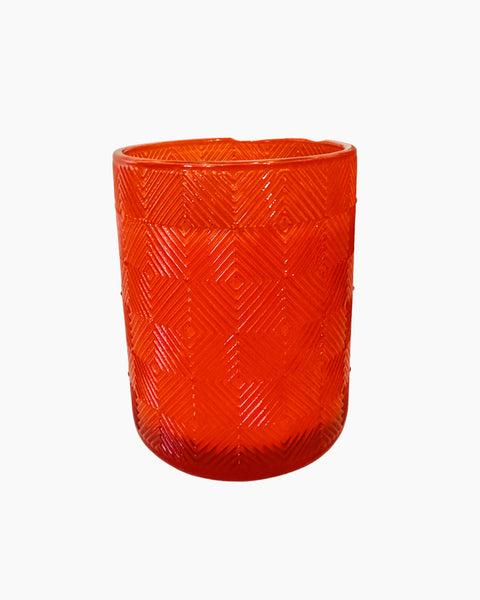 Guava Ginger Textured Glass Candle