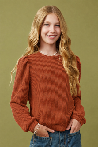 Ribbed Knit Mockneck Top