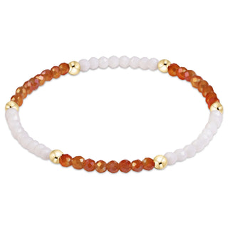 Gameday Flirty Presence Bracelet- Burnt Orange- White