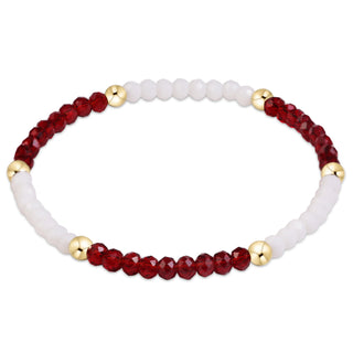 Gameday Flirty Presence Bracelet - Maroon - White