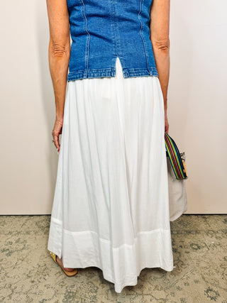 White maxi Skirt