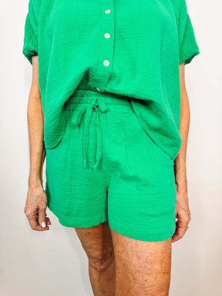 Green Flowy Short