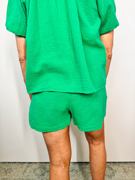Green Flowy Short